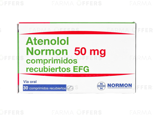 ATENOLOL-NRM EFG TABL 50mg, 1 de 30