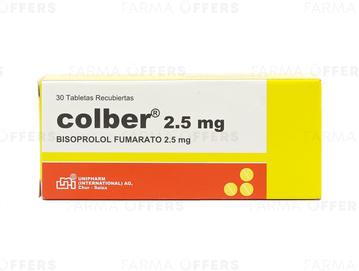 COLBER TABL RECUBIE 2.50MG, 1 de 30