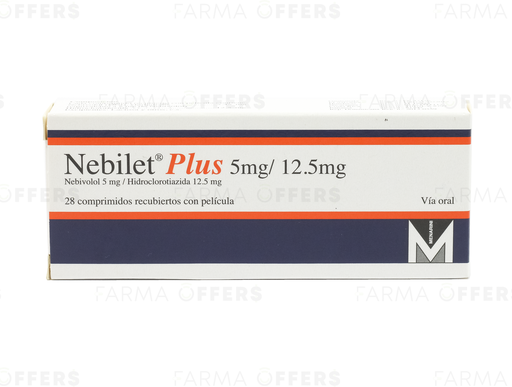 NEBILET PLUS T.REC 12.5/ 5.00MG, 1 de 28