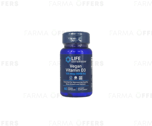 VEGAN VITAMINA D3 CAPS 5000IU x 60