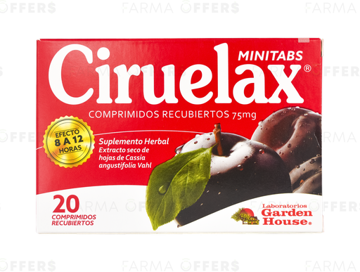 CIRUELAX MINITABS 75MG X 20