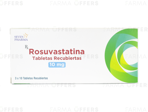 ROSUVASTATINA TABL 10mg, 1 de 30 SP