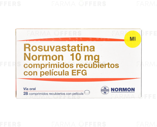ROSUVASTATINA-NRM TABL 10mg, 1 de 28