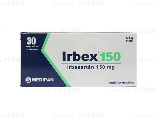 IRBEX COMPR RECUBI 150MG, 1 de 30