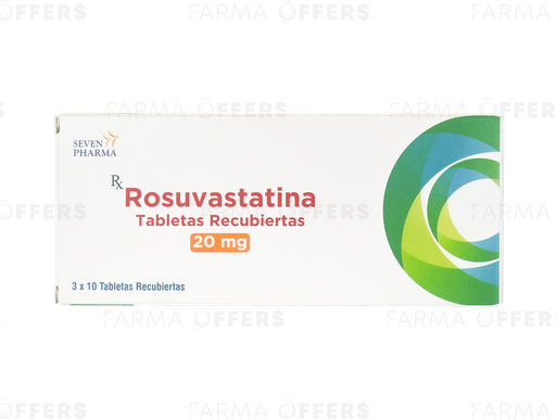 ROSUVASTATINA TABL 20mg, 1 de 30 SP