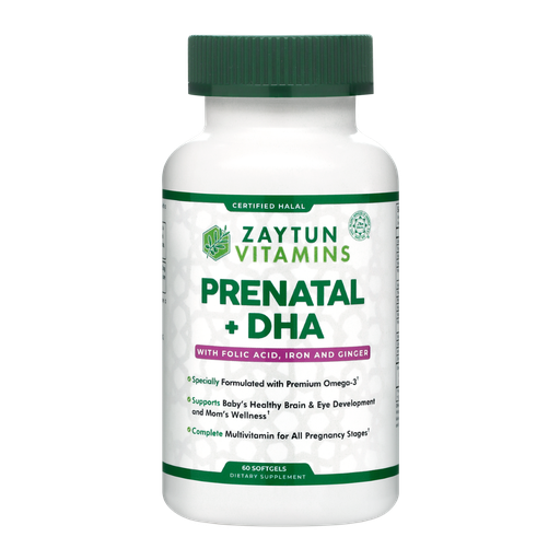 Halal Prenatal + DHA Multivitamin Softgels