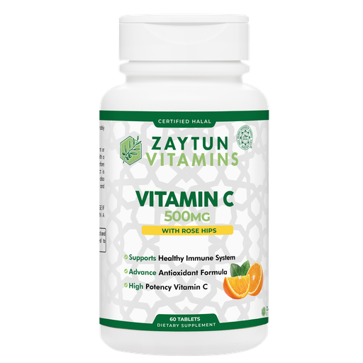 Halal Vitamin C 500mg Tablets