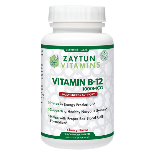 Halal Vitamin B-12 Chewable Tablets