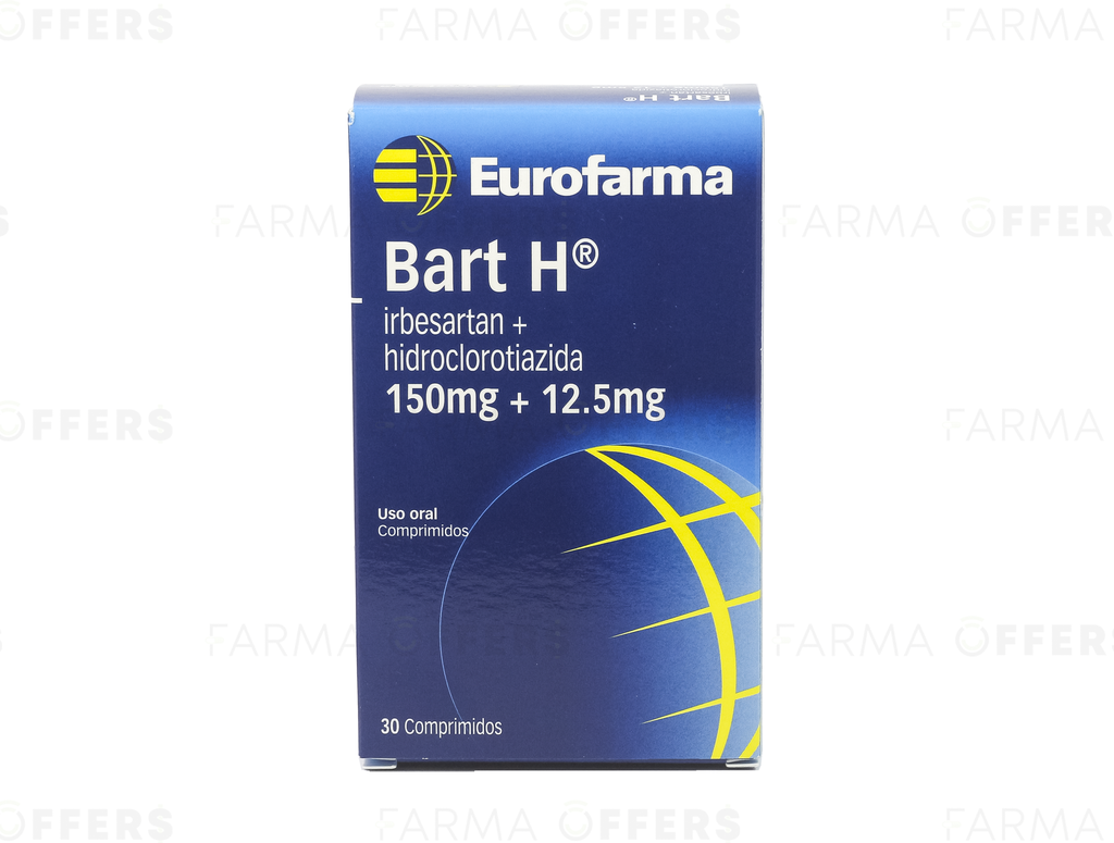 BART H TABL 150MG/12.5, 1 de 30 | Farmaoffers