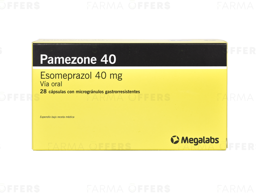 PAMEZONE CAPS MICROGR 40mg, 1 de 28