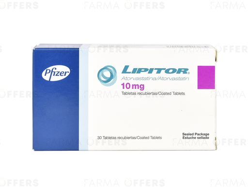 LIPITOR TABL RECUBIE 10mg, 1 de 30