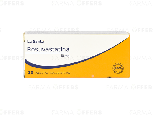 ROSUVASTATINA-LST TABL 10mg, 1 de 30