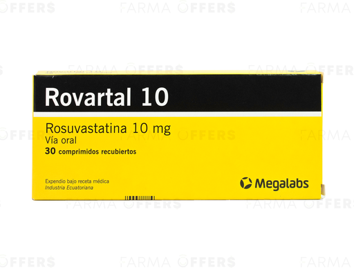 ROVARTAL TABL RECUBIE 10mg, 1 de 30