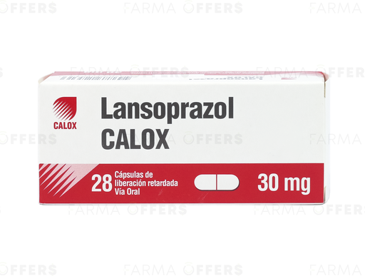 LANSOPRAZOL CAL CAPS MICROGR 30mg, 1 de 28
