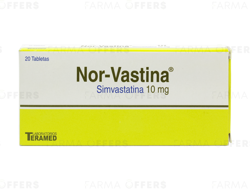 NOR-VASTINA TABL 10mg, 1 de 20