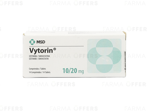 VYTORIN TABL 20mg/10, 1 de 14 