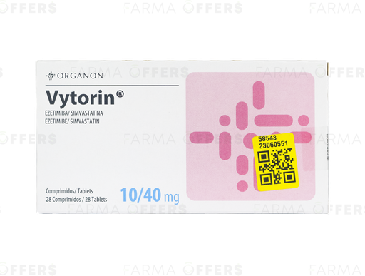 VYTORIN TABL 40mg/10, 1 de 28 