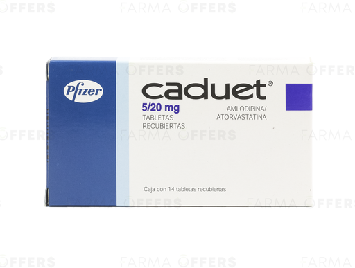 CADUET TABL 20mg/5, 1 de 14 