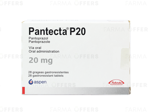 PANTECTA GRAG ENTERIC 20mg, 1 de 28