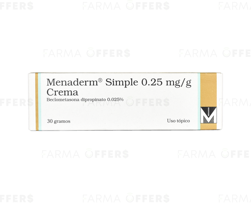 MENADERM SIMPLE POMADA 0.25% 30G x 1