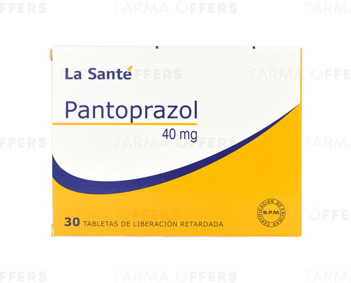 PANTOPRAZOL TABL REC ENT 40 MG 1 DE 30
