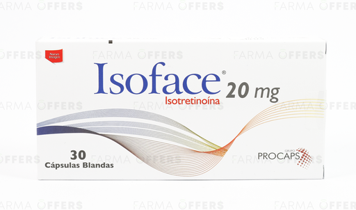 ISOFACE CAPS 20mg, 1 de 30