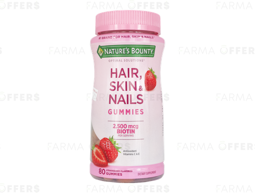 HAIR SKIN &amp; NAILS CAPS x 80 GUMM