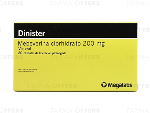 DINISTER CAPS RETARD 200MG, 1 de 20
