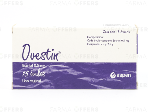 OVESTIN OVULOS 0.50MG x 15