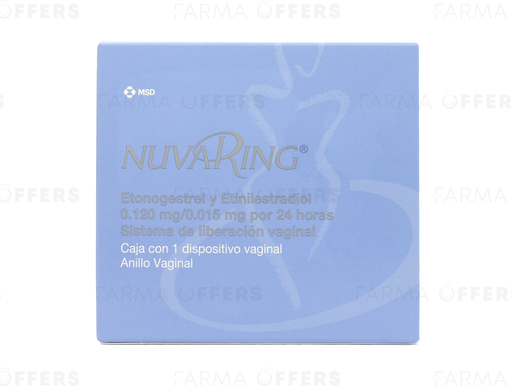 NUVARING ANILLO VAGIN 0.12MG/0.015MG