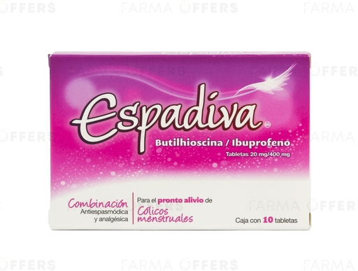 APO-ESPADIVA TABL 20MG/ 400MG, 1 de 10