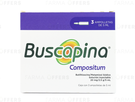 BUSCAPINA COM AMP. AMP. 5ML, 1 de 3