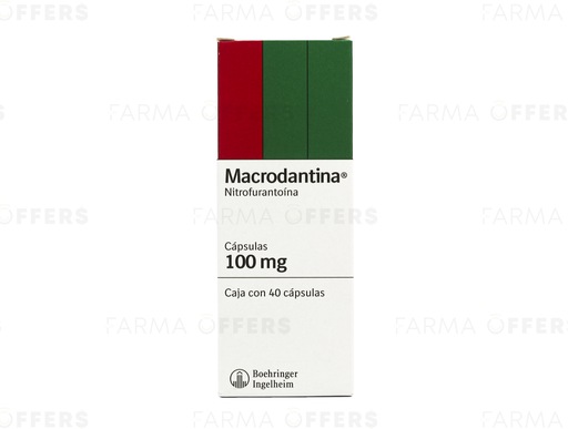 MACRODANTINA CAPS 100MG, 1 de 40