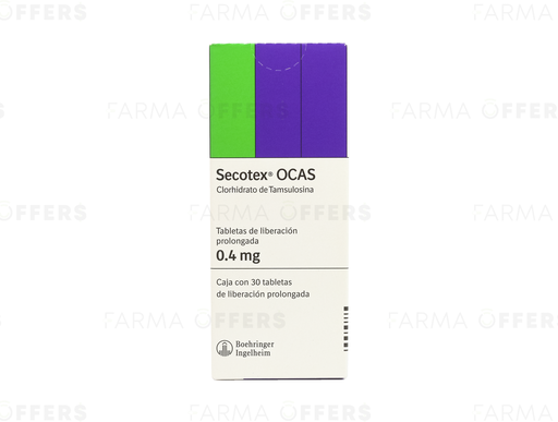SECOTEX OCAS TABL L.P. 0.40MG, 1 de 30