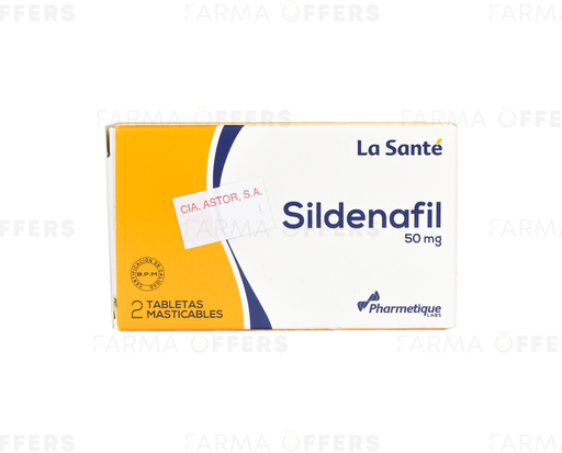 SILDENAFIL LST TA.MA.DUOPAC 50mg, 1 de 2