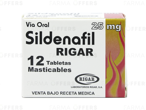 SILDENAFIL TABL MAST 25mg, 1 de 12