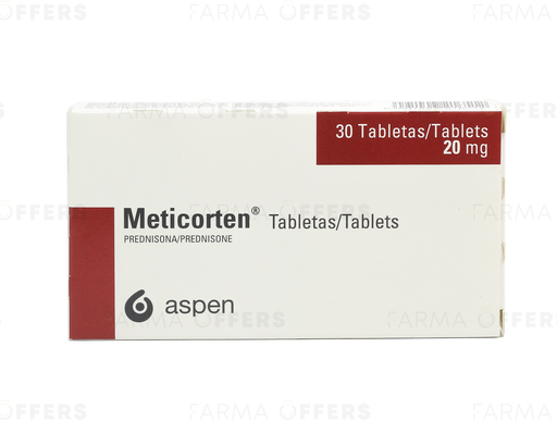 METICORTEN TABL 20mg, 1 de 30