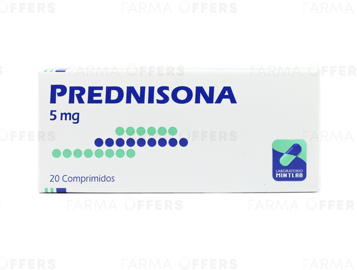 PREDNISONA MINT TABL 5.00MG, 1 de 20