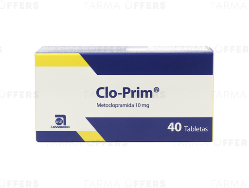 CLOPRIM TABL 10mg, 1 de 40