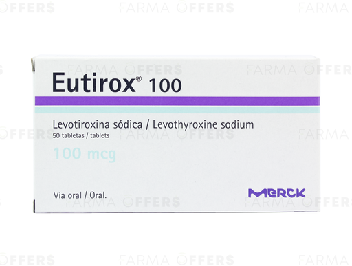 EUTIROX TABL 100Y, 1 de 50