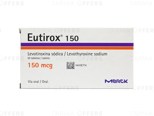 EUTIROX TABL 150Y, 1 de 50