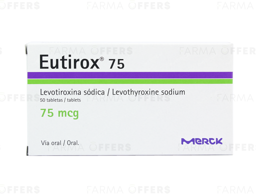 EUTIROX TABL 75.0Y, 1 de 50