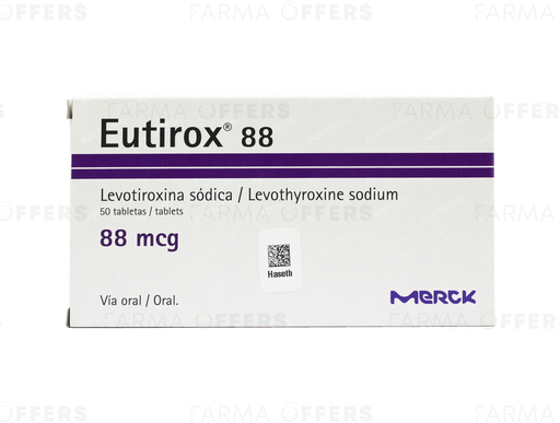 EUTIROX TABL 88.0Y, 1 de 50