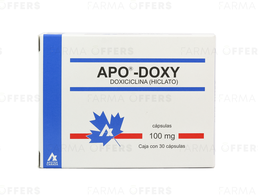 APO-DOXYCICLINE CAPS.BLISTER 100MG, 1 de 30