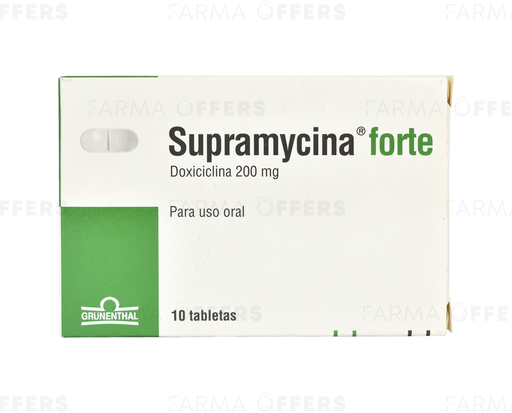 SUPRAMYCINA TABL 200MG, 1 de 10 FORT
