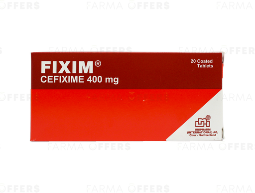 FIXIM CAPS 400MG, 1 de 20