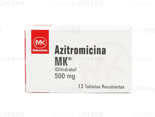 AZITROMICINA MK TABL 500MG, 1 de 12