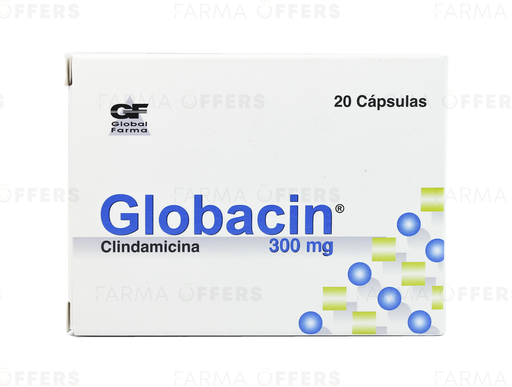 GLOBACIN CAPS 300MG, 1 de 20