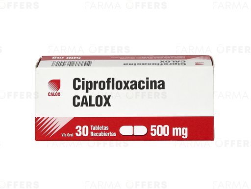 CIPROFLOXACINA CAL TABL REVEST. 500MG, 1 de 30