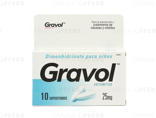 GRAVOL SUP LACT 25mg, 1 de 10